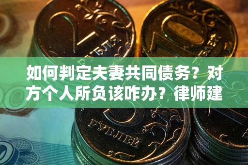 武汉如何判定夫妻共同债务？对方个人所负该咋办？律师建议